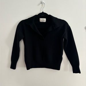2XS Wilfred Black V-Neck Sweater (fit teen or petite)